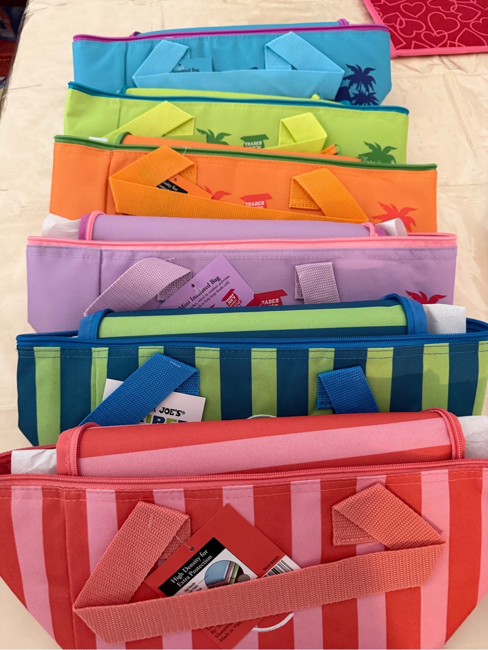 Trader Joe’s  Insulated Tote Bags. Bundle of 6.